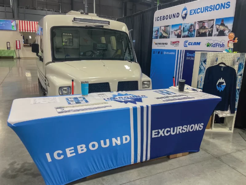 Custom tablecloth icebound excursions | The Flag Shop custom tablecloth